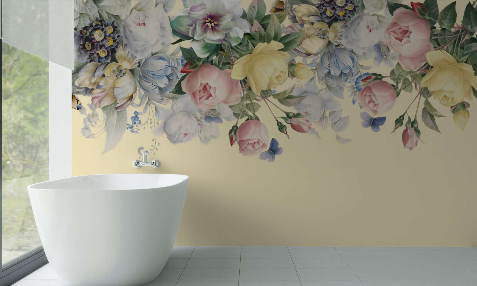 Fototapeta delikatne odcienie różnych kolorów