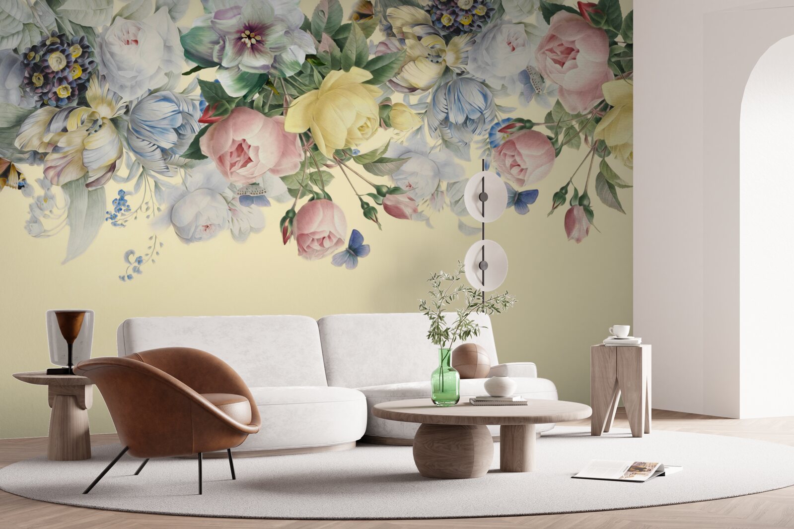 Fototapeta delikatne odcienie różnych kolorów