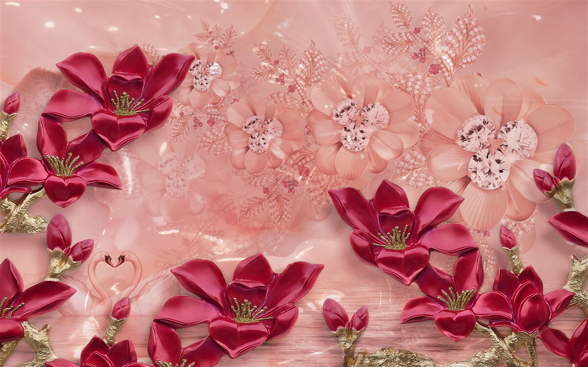 Fototapeta kolory to czerwony na różowym jedwabiu