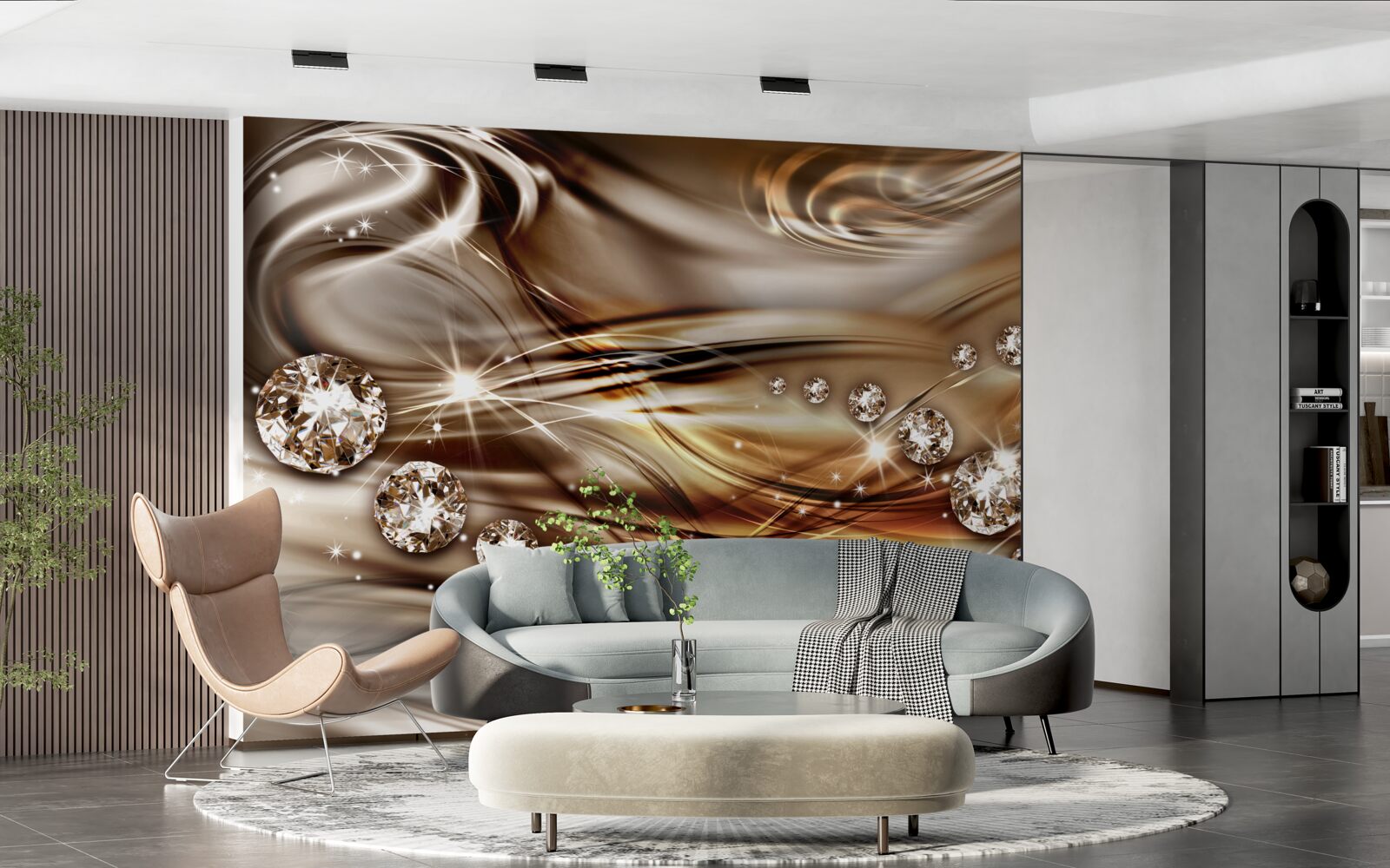 Fototapeta złota biżuteria i kamienie szlachetne