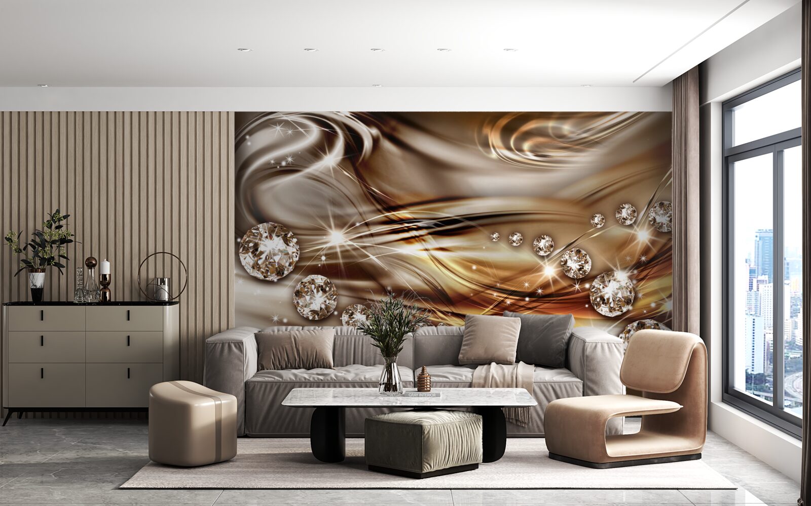 Fototapeta złota biżuteria i kamienie szlachetne