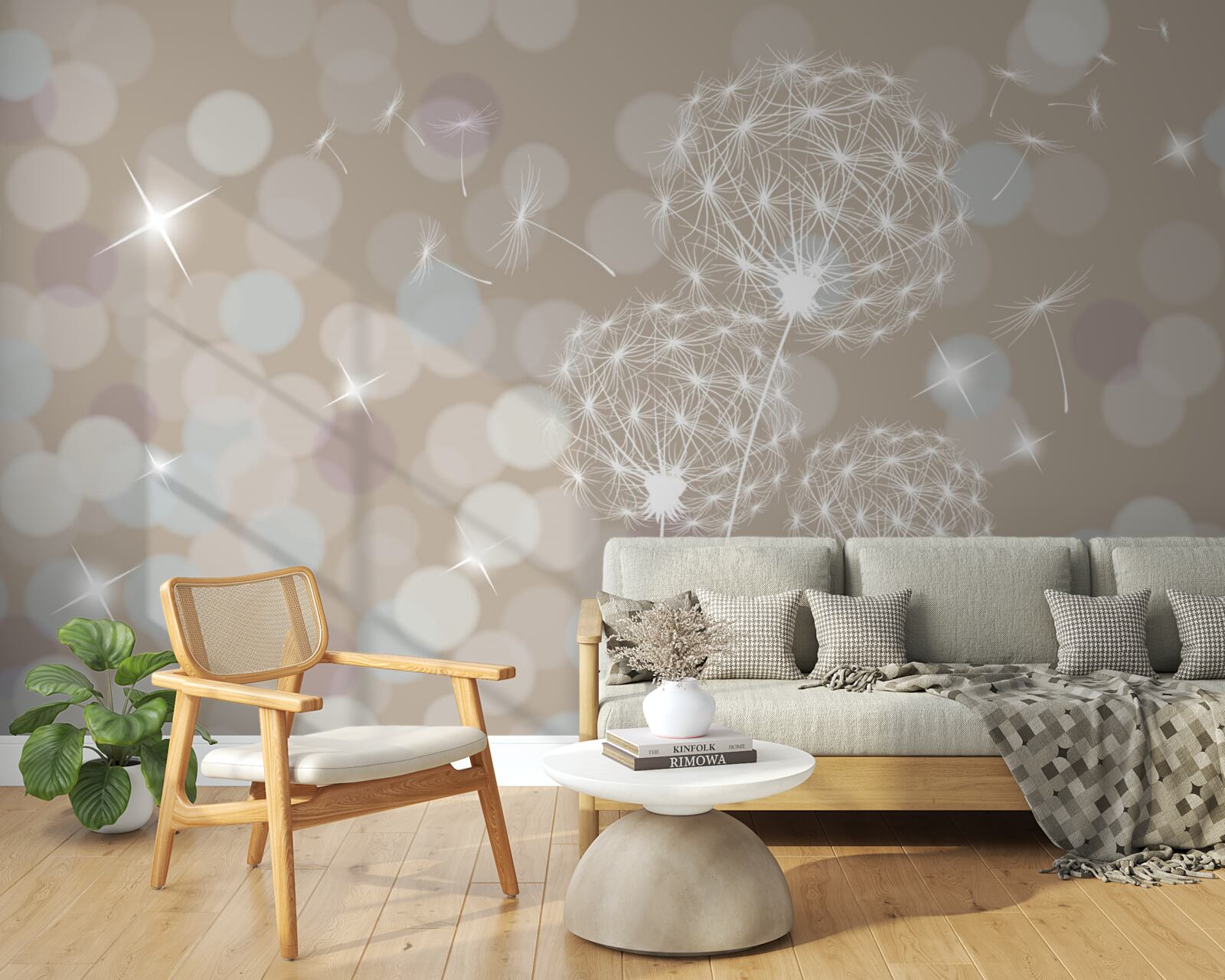 Fototapeta płatek mniszka lekarskiego, lekki jak piórko