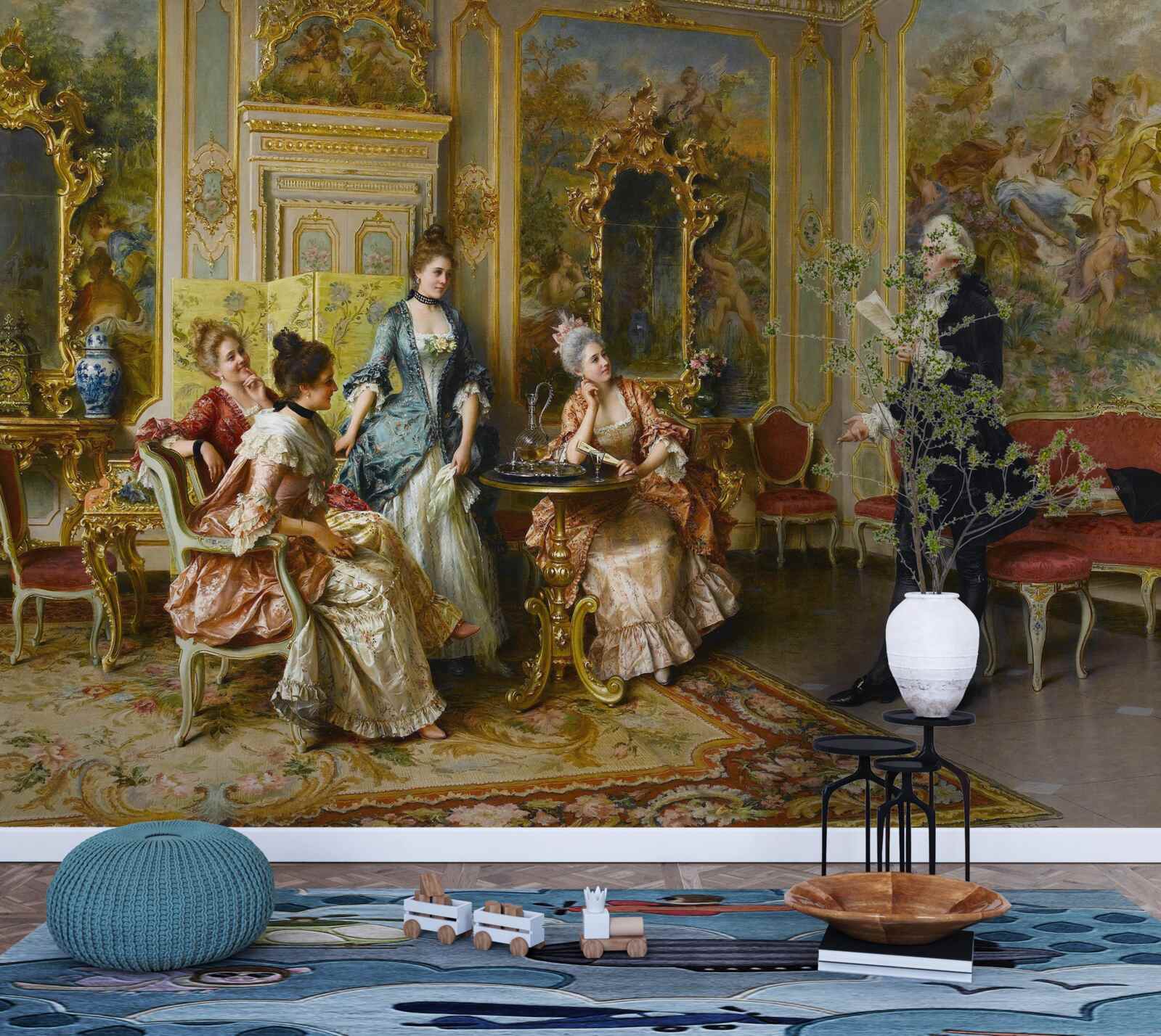 Fototapeta podziw dla pań za ich pasję do czytania poezji