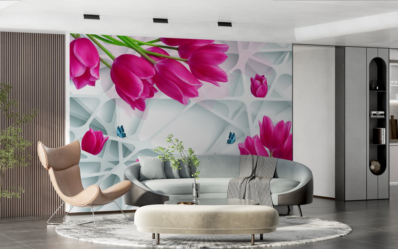 Fototapeta wspaniałe pąki różowych tulipanów