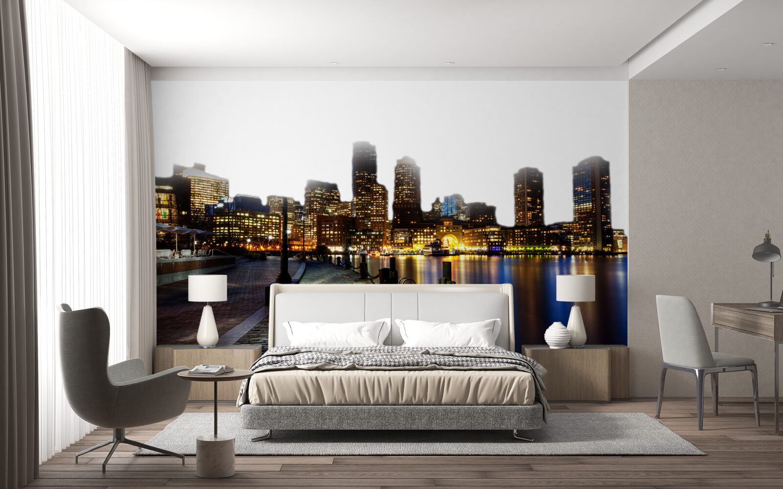 Fototapeta Świt na opuszczonym nabrzeżu