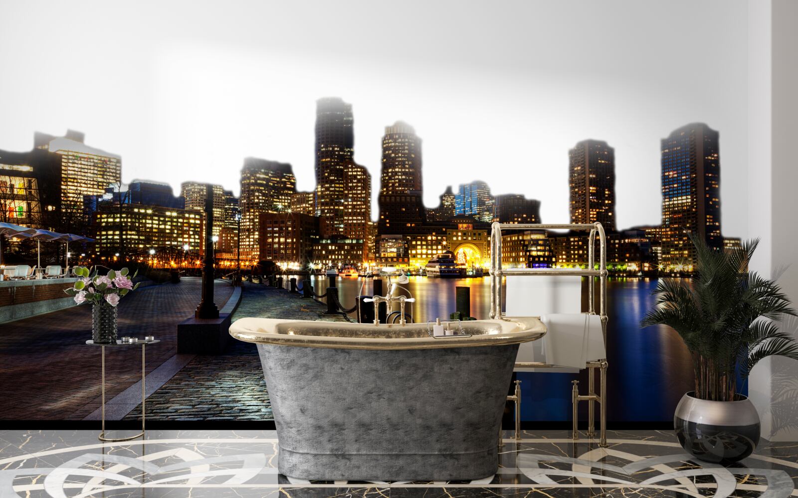 Fototapeta Świt na opuszczonym nabrzeżu