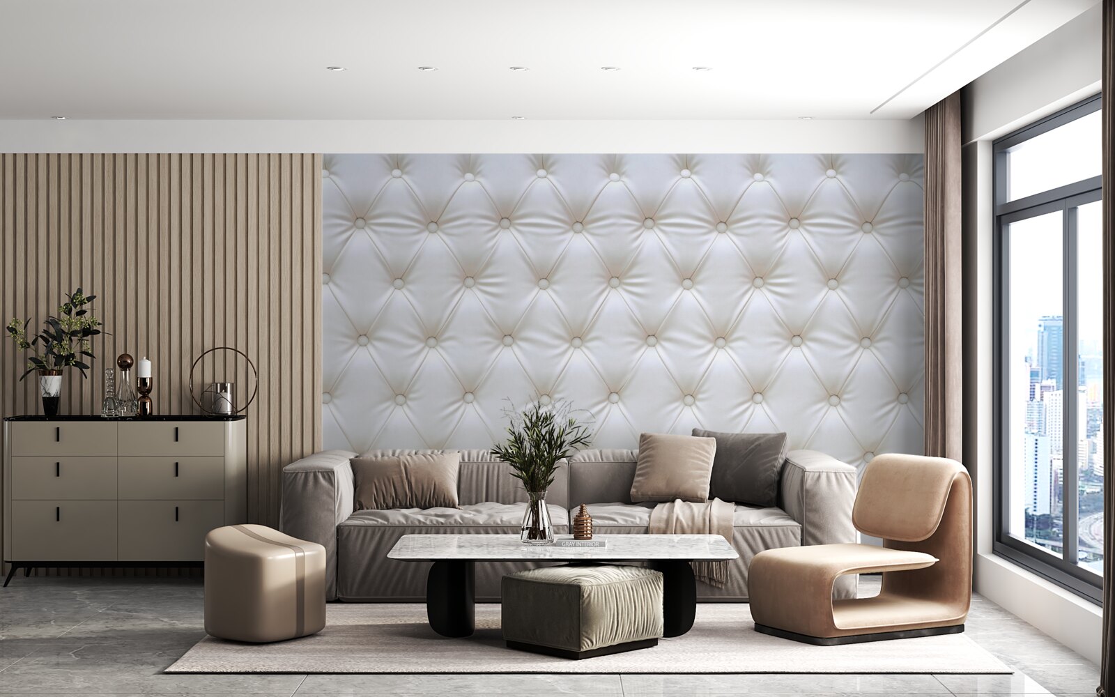 Fototapeta tekstura tapicerki ozdobiona kryształkami