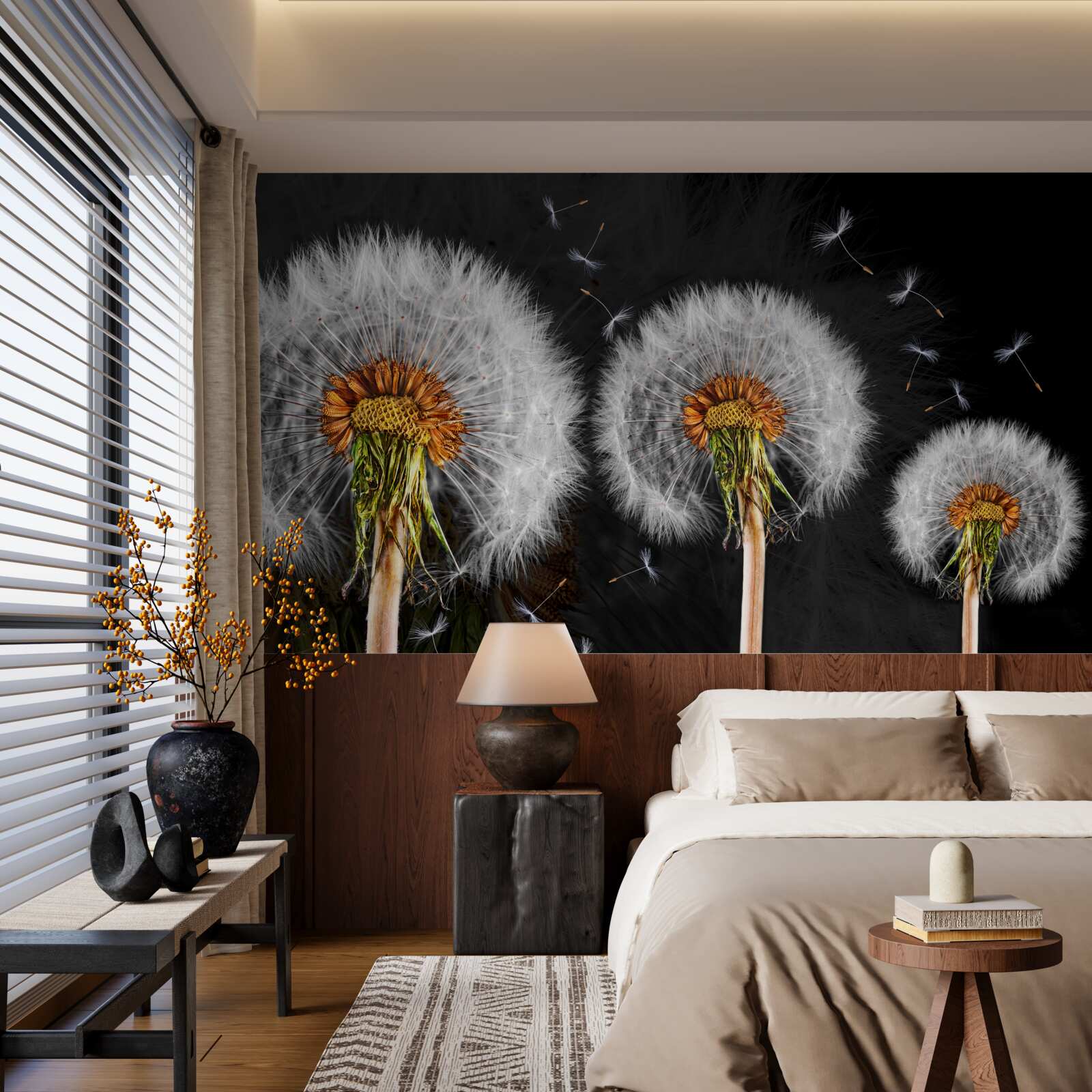 Fototapeta zwiędłe duże mlecze