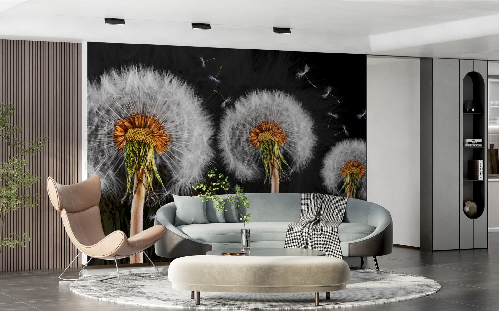 Fototapeta zwiędłe duże mlecze