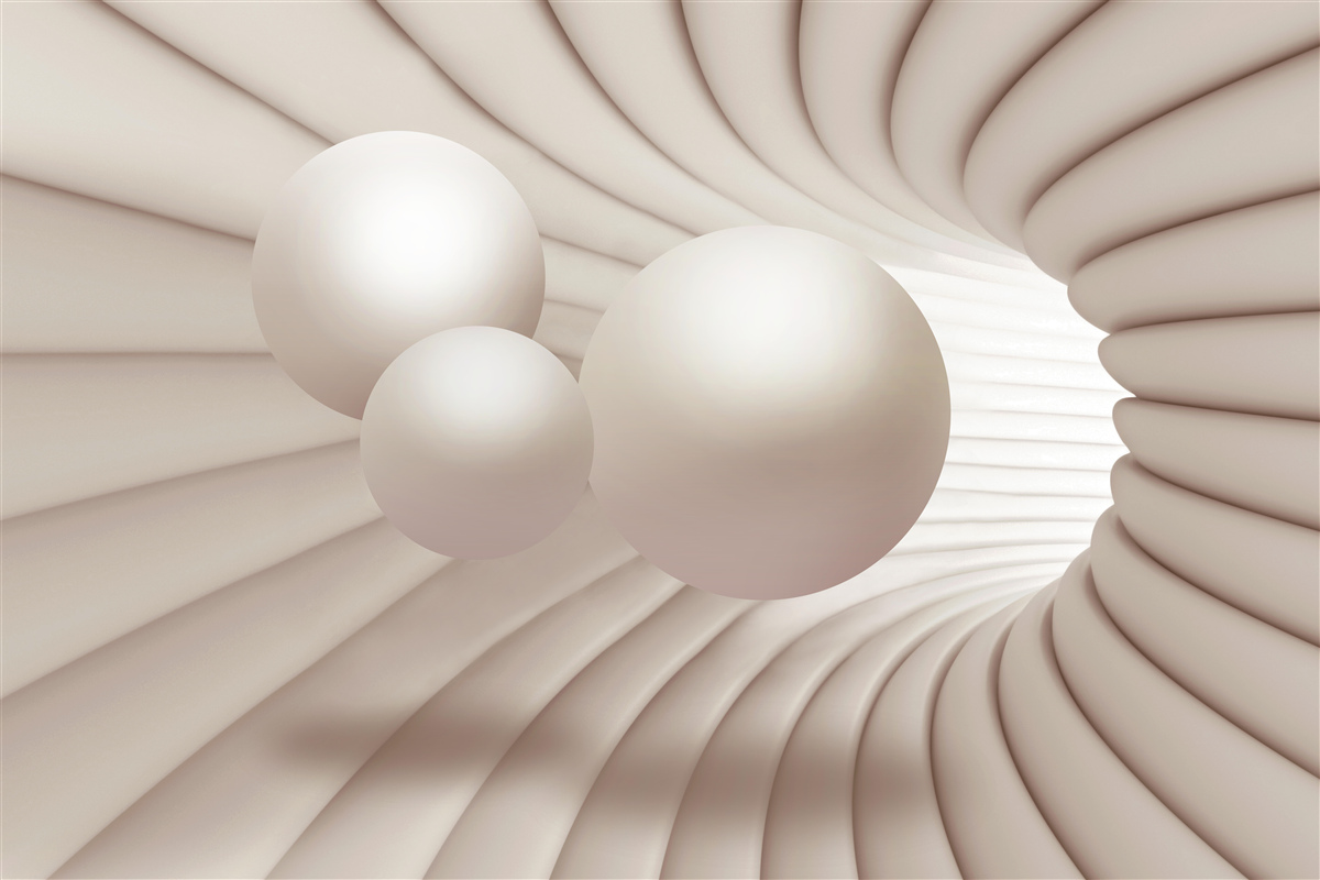 Fototapeta do przejścia wlatują trzy perły