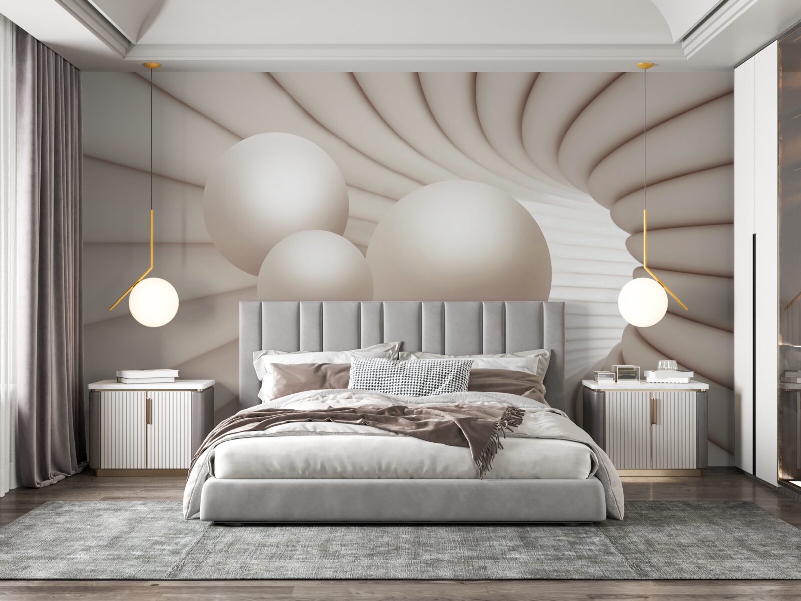 Fototapeta do przejścia wlatują trzy perły