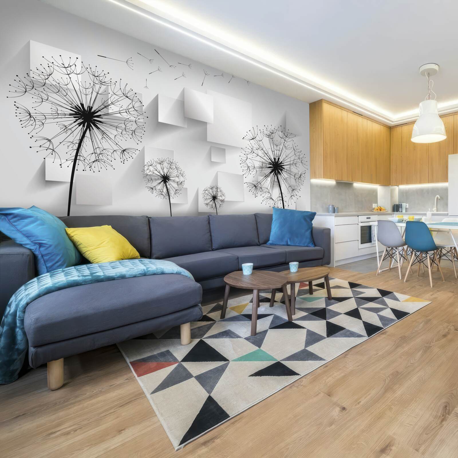 Fototapeta miękki lot kwiatów mniszka lekarskiego