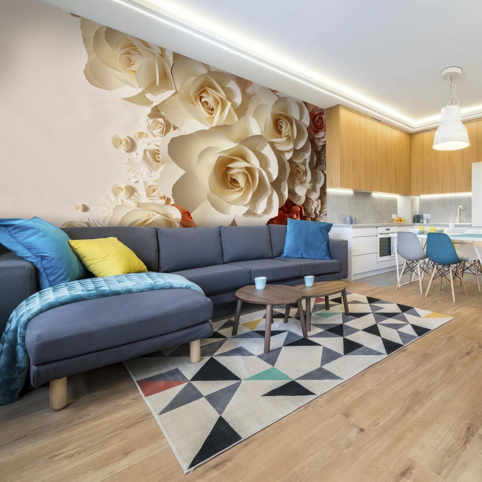 Fototapeta ogromne białe róże