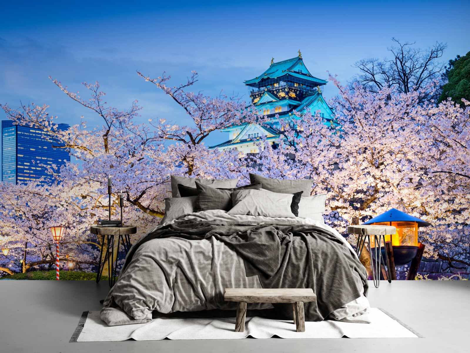 Fototapeta wieczorne kwiaty wiśni