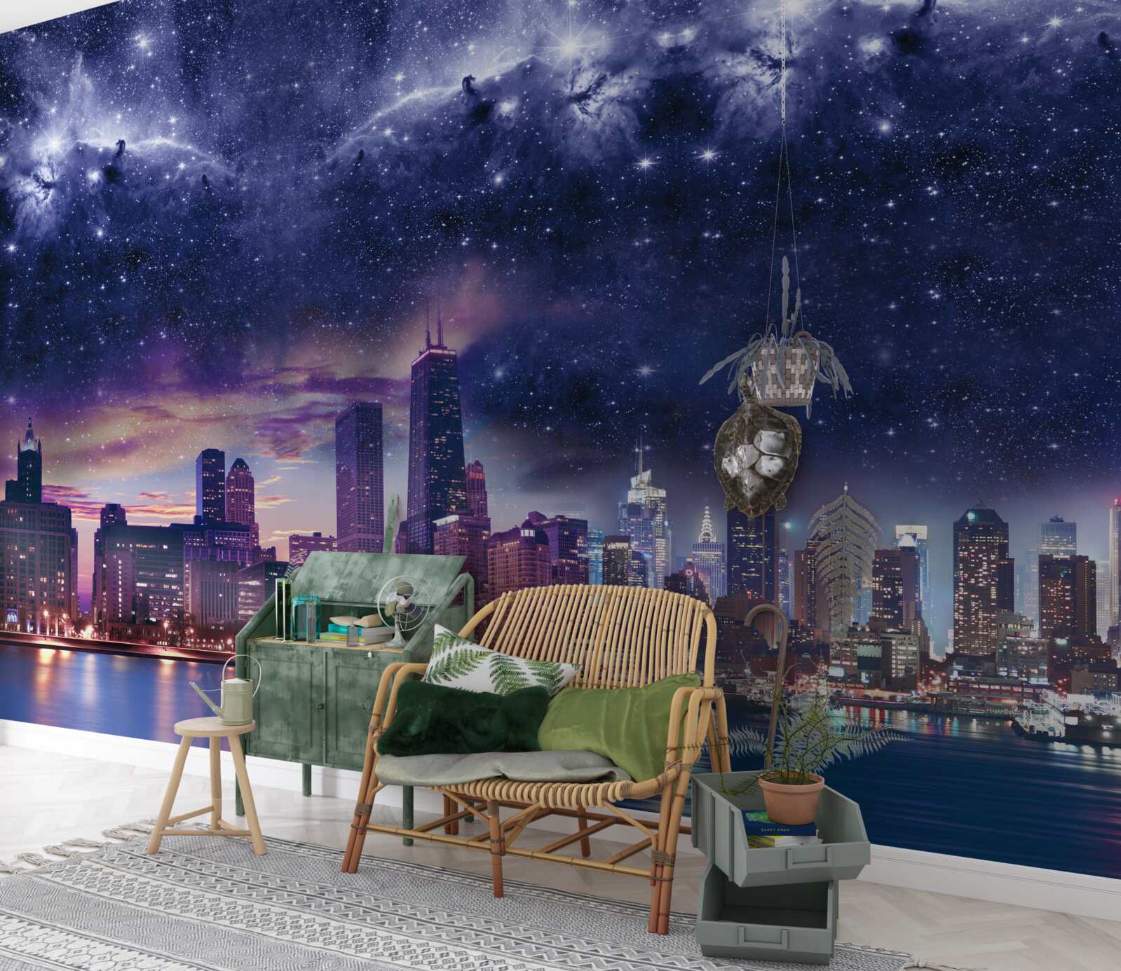 Fototapeta magiczne płótno astralne nad metropolią