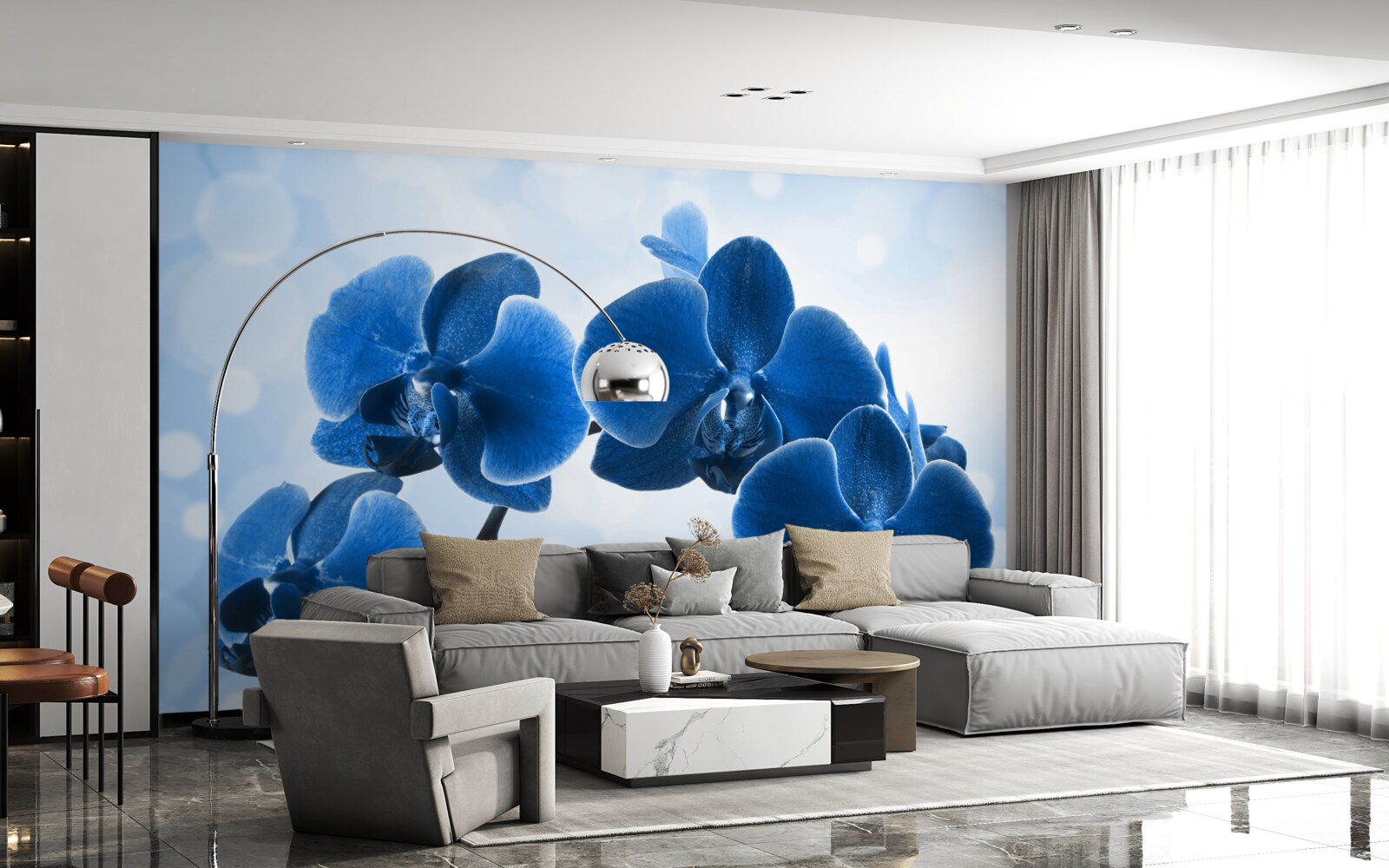 Fototapeta storczyki są w kolorze ciemnoniebieskim