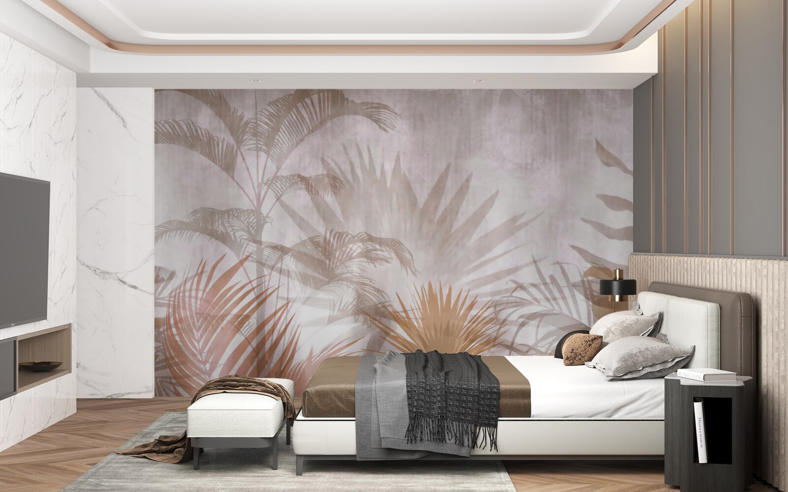 Fototapeta rośliny tropikalne z delikatnością