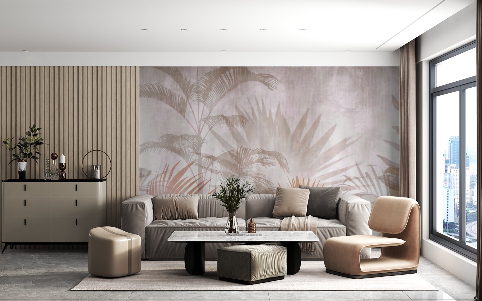 Fototapeta rośliny tropikalne z delikatnością