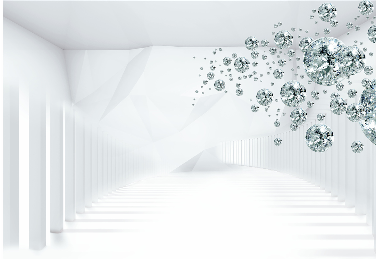 Fototapeta krople wody w jasno oświetlonej sali