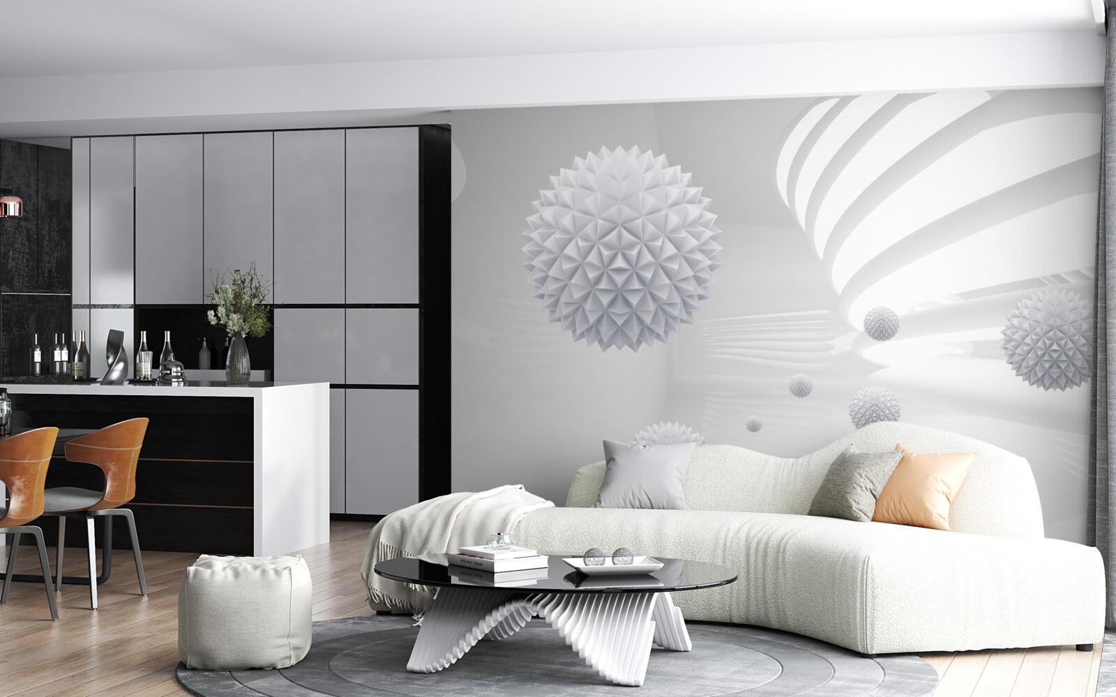 Fototapeta kulki krążące wokół środka