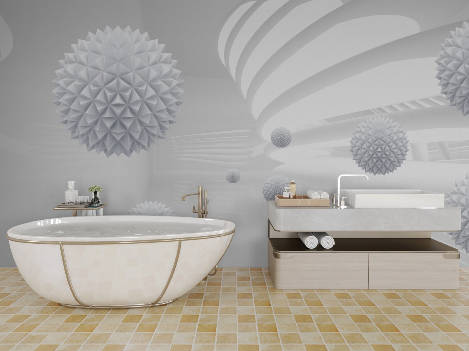 Fototapeta kulki krążące wokół środka