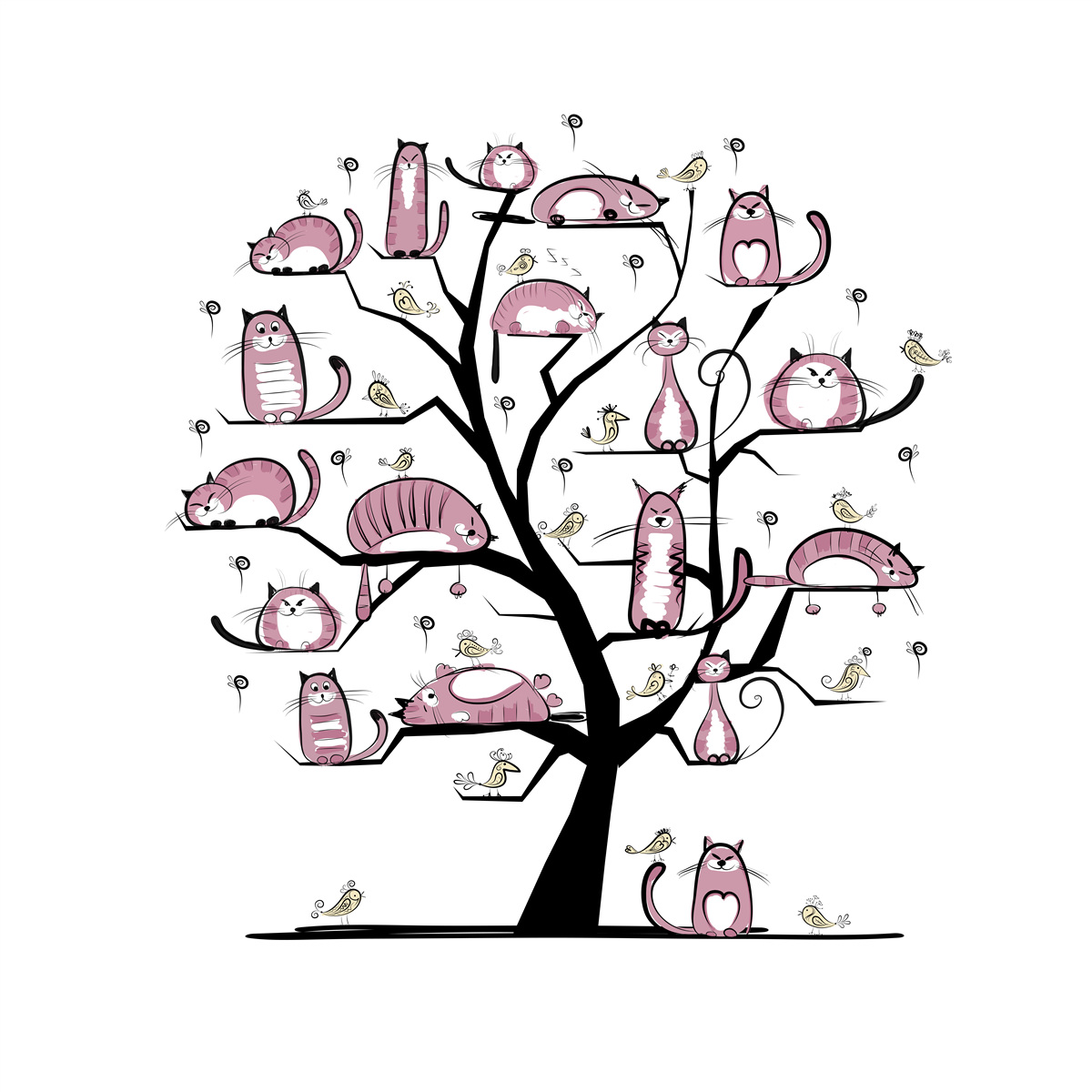 Fototapeta drzewo kota