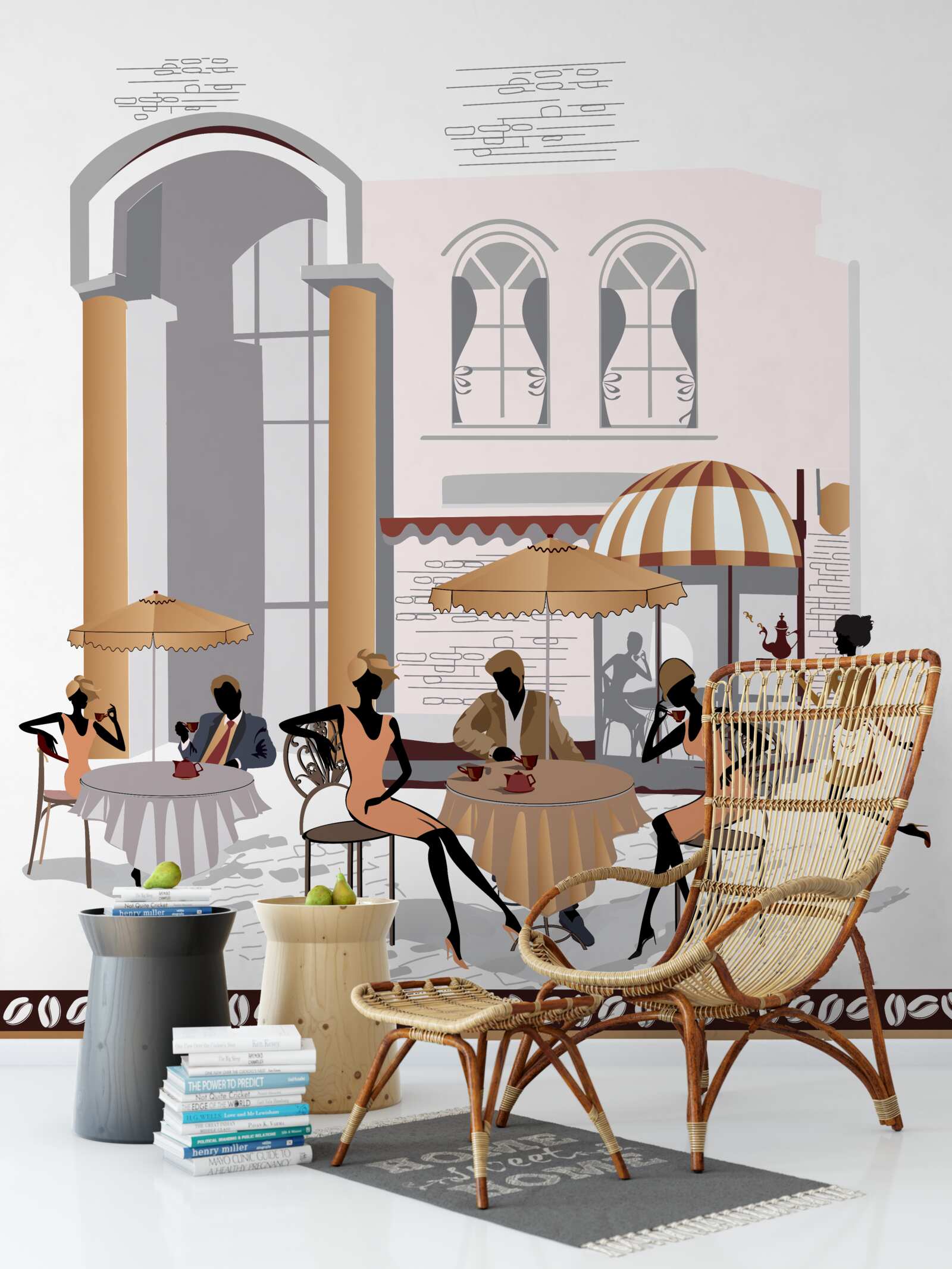 Fototapeta kobiety i mężczyźni w kawiarni