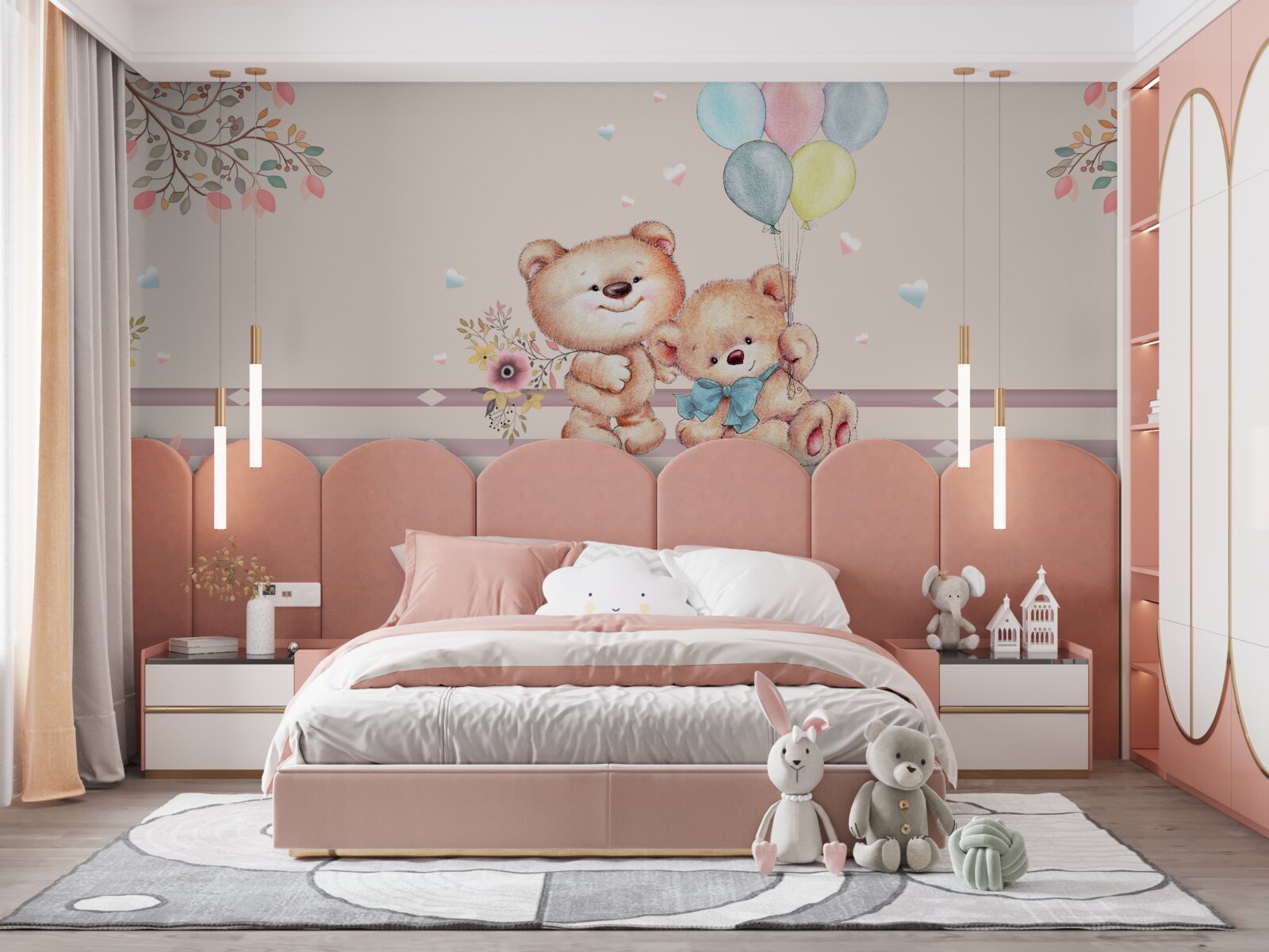 Fototapeta niedźwiedzie z piłkami