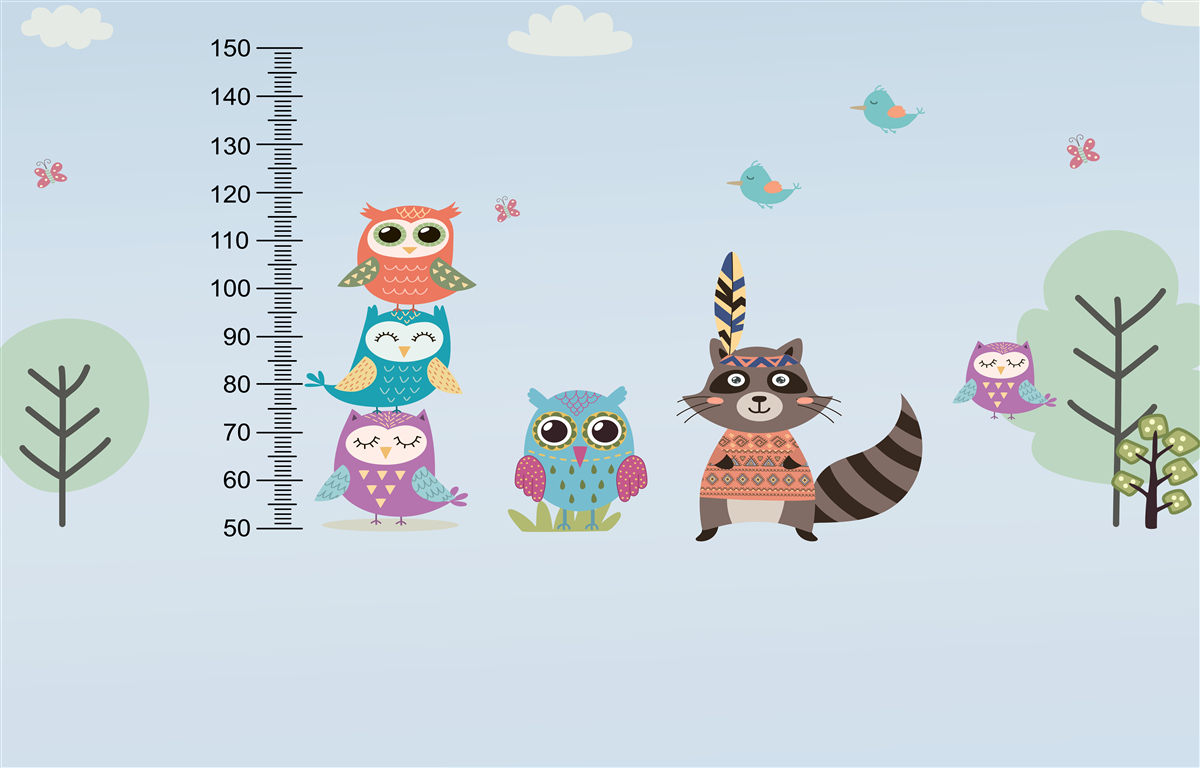 Fototapeta zwierzęta określają swój wzrost