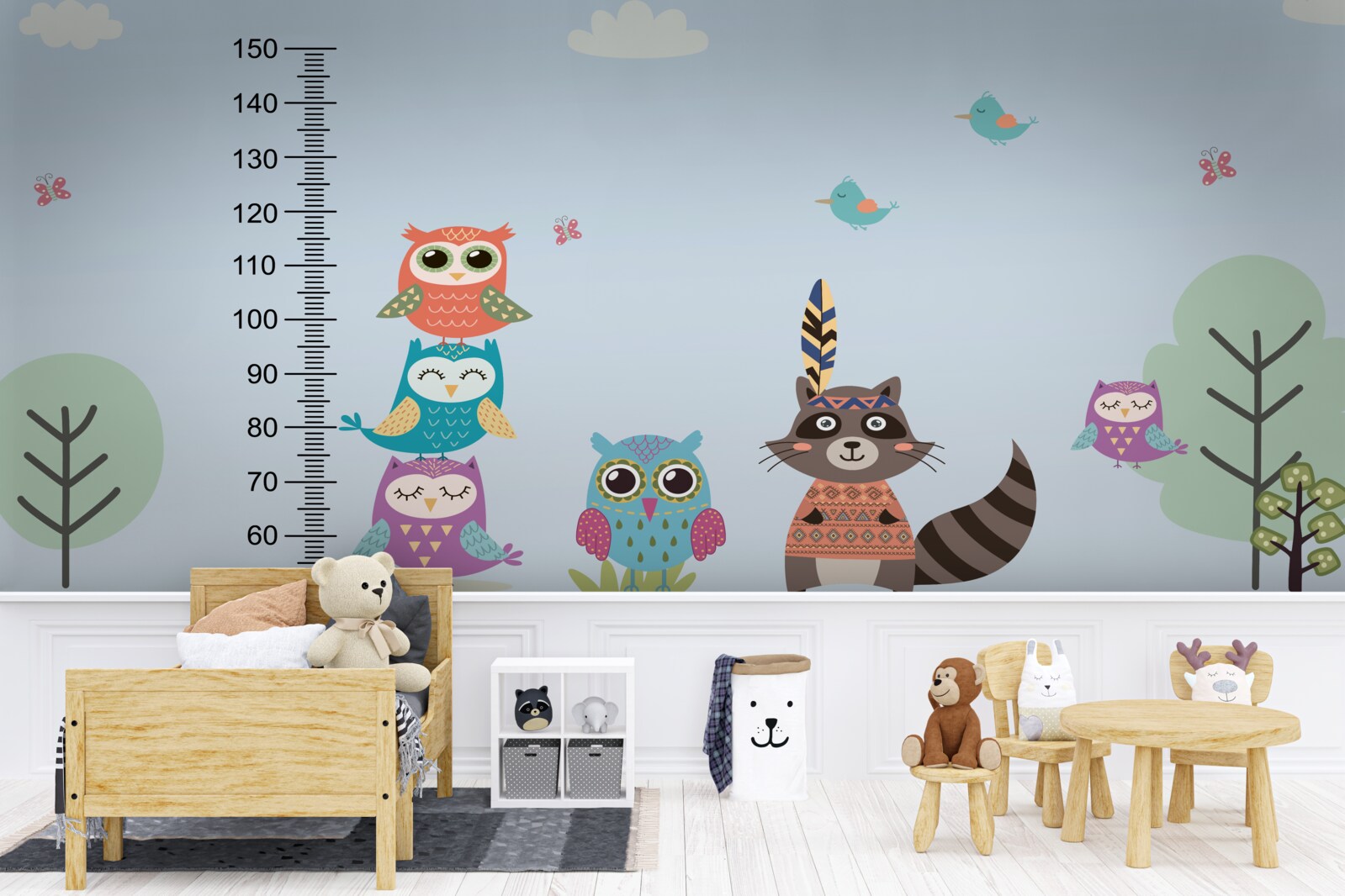 Fototapeta zwierzęta określają swój wzrost