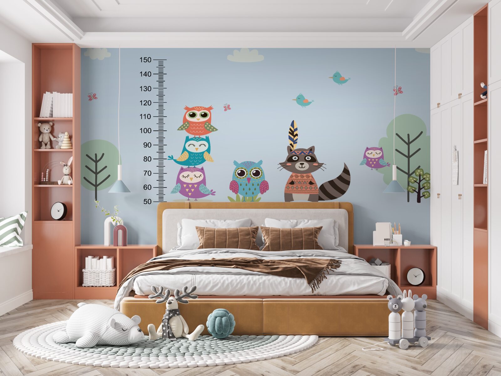 Fototapeta zwierzęta określają swój wzrost