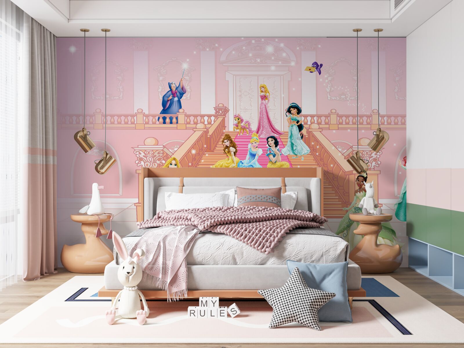 Fototapeta księżniczki z kreskówek disneya