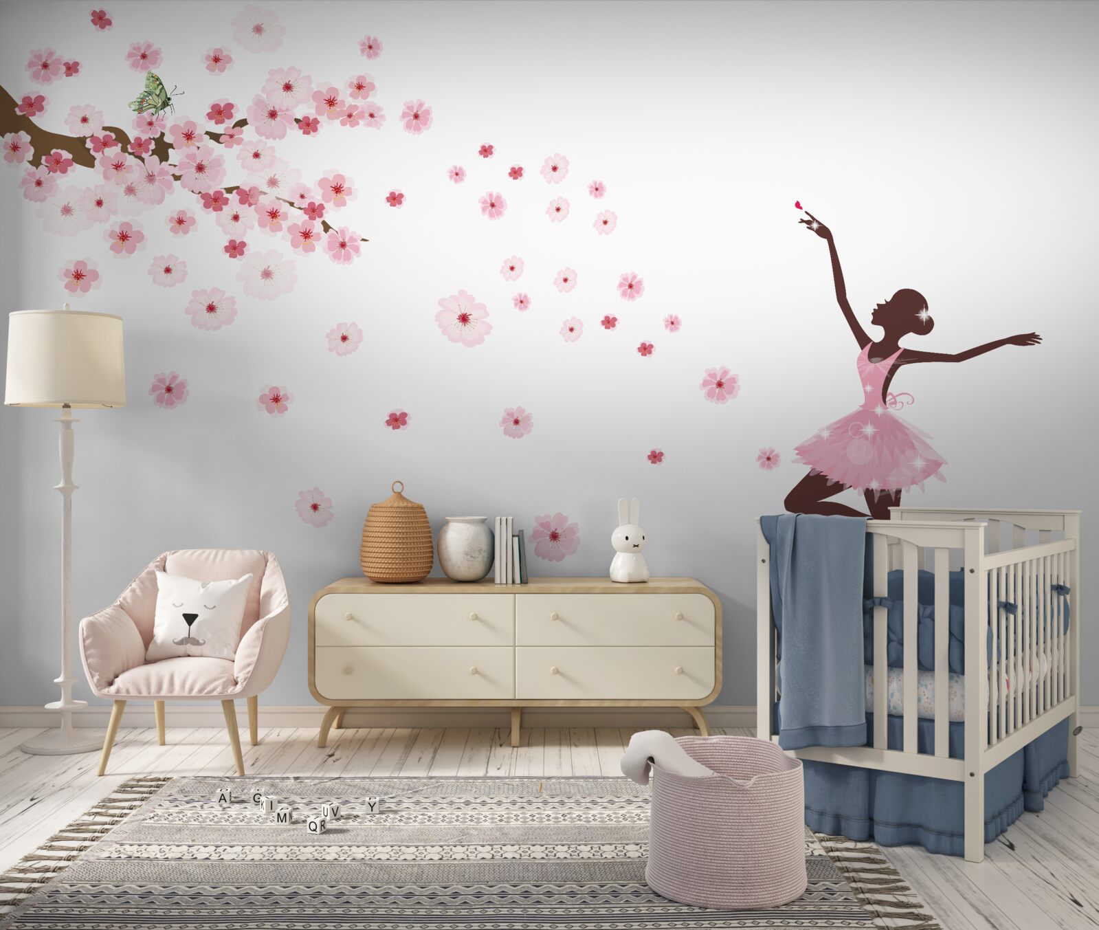 Fototapeta tancerka w różowym stroju