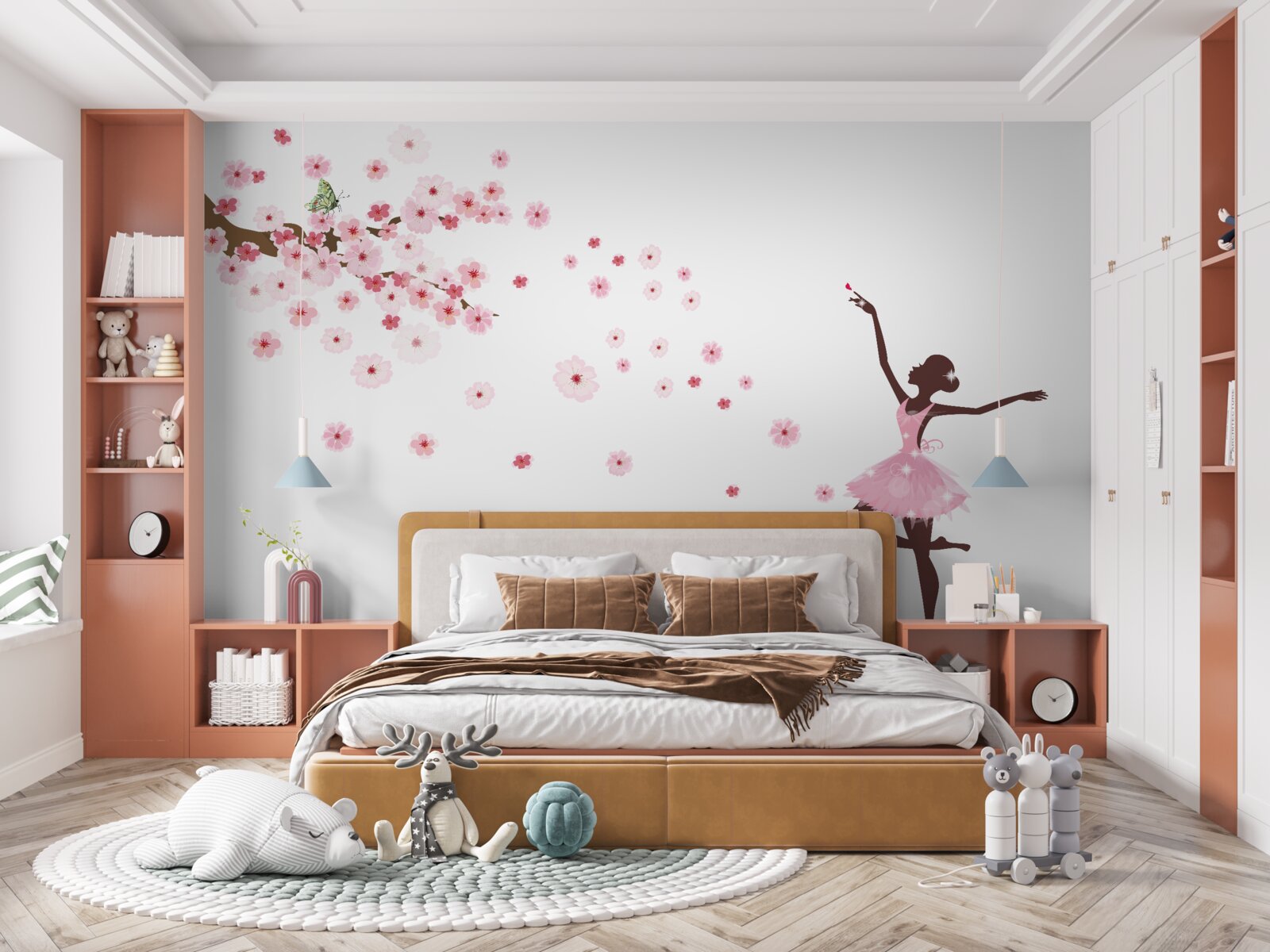 Fototapeta tancerka w różowym stroju