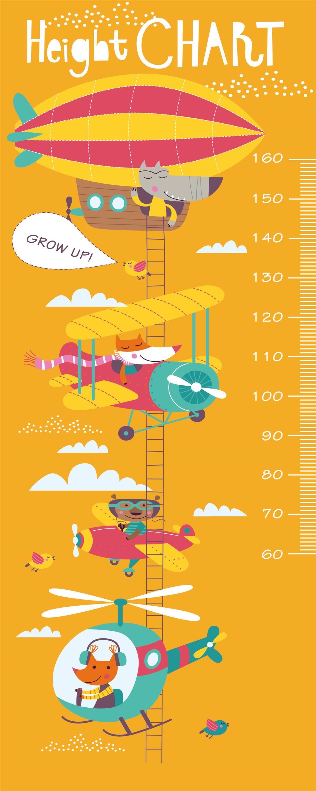 Fototapeta skala pomiarowa z wizerunkami zwierząt