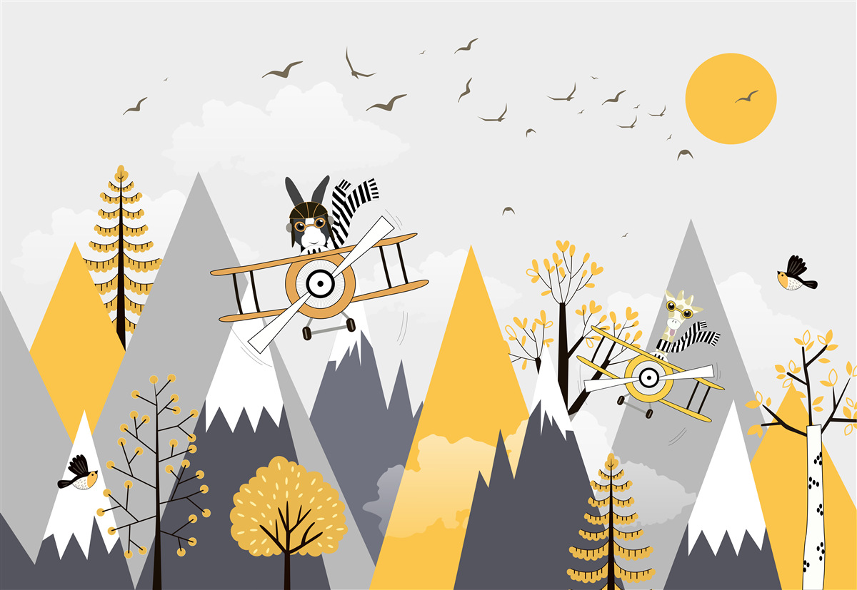 Fototapeta zwierzęta w pojazdach powietrznych