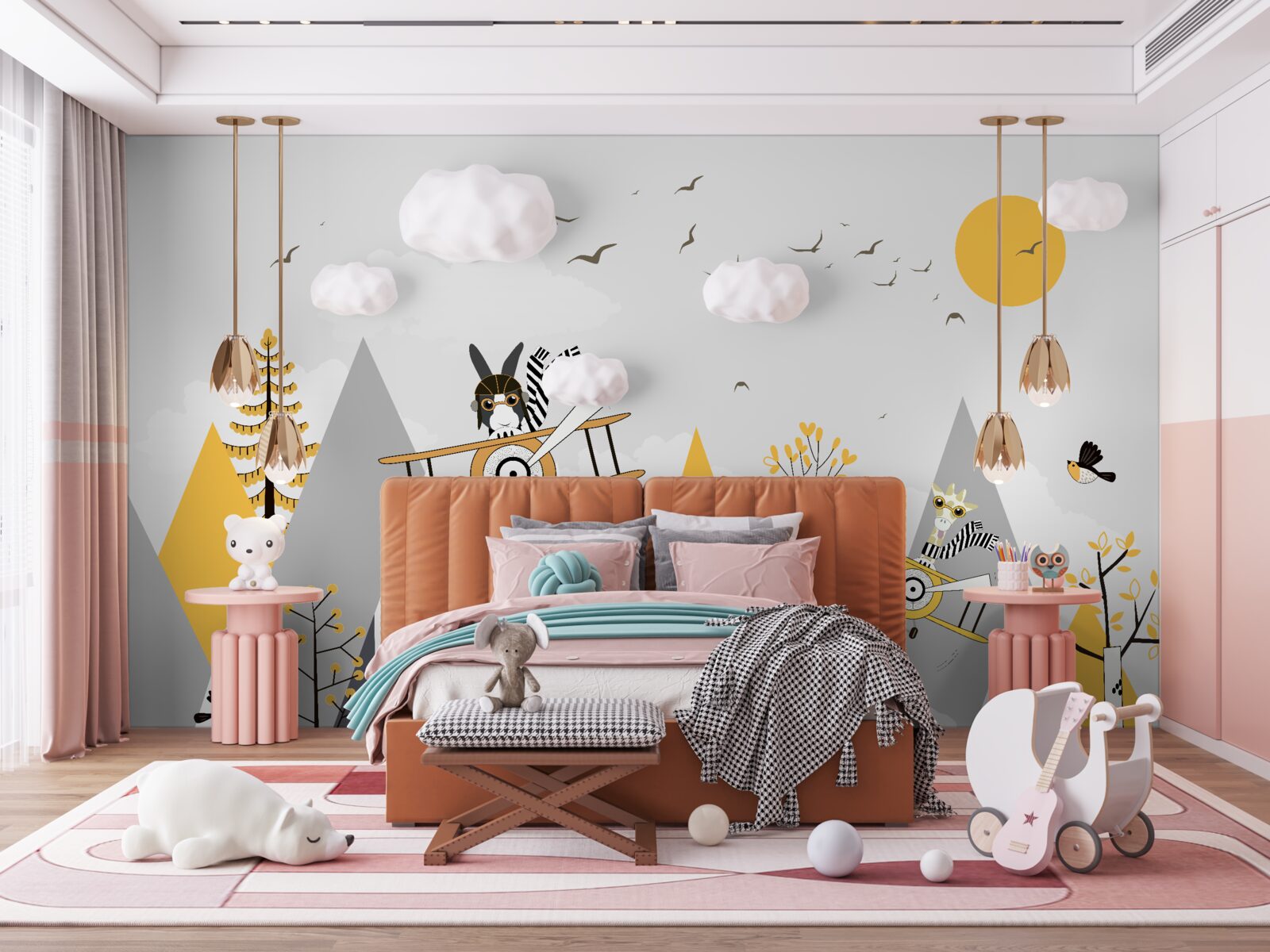 Fototapeta zwierzęta w pojazdach powietrznych