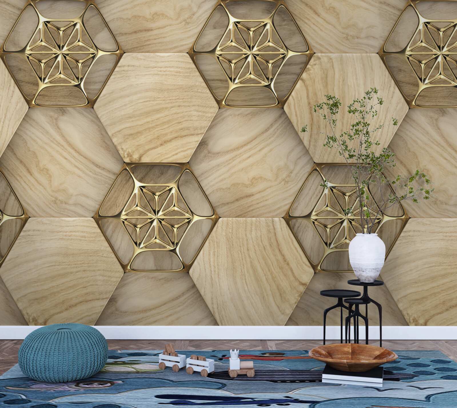 Fototapeta podłoga w abstrakcyjnym stylu