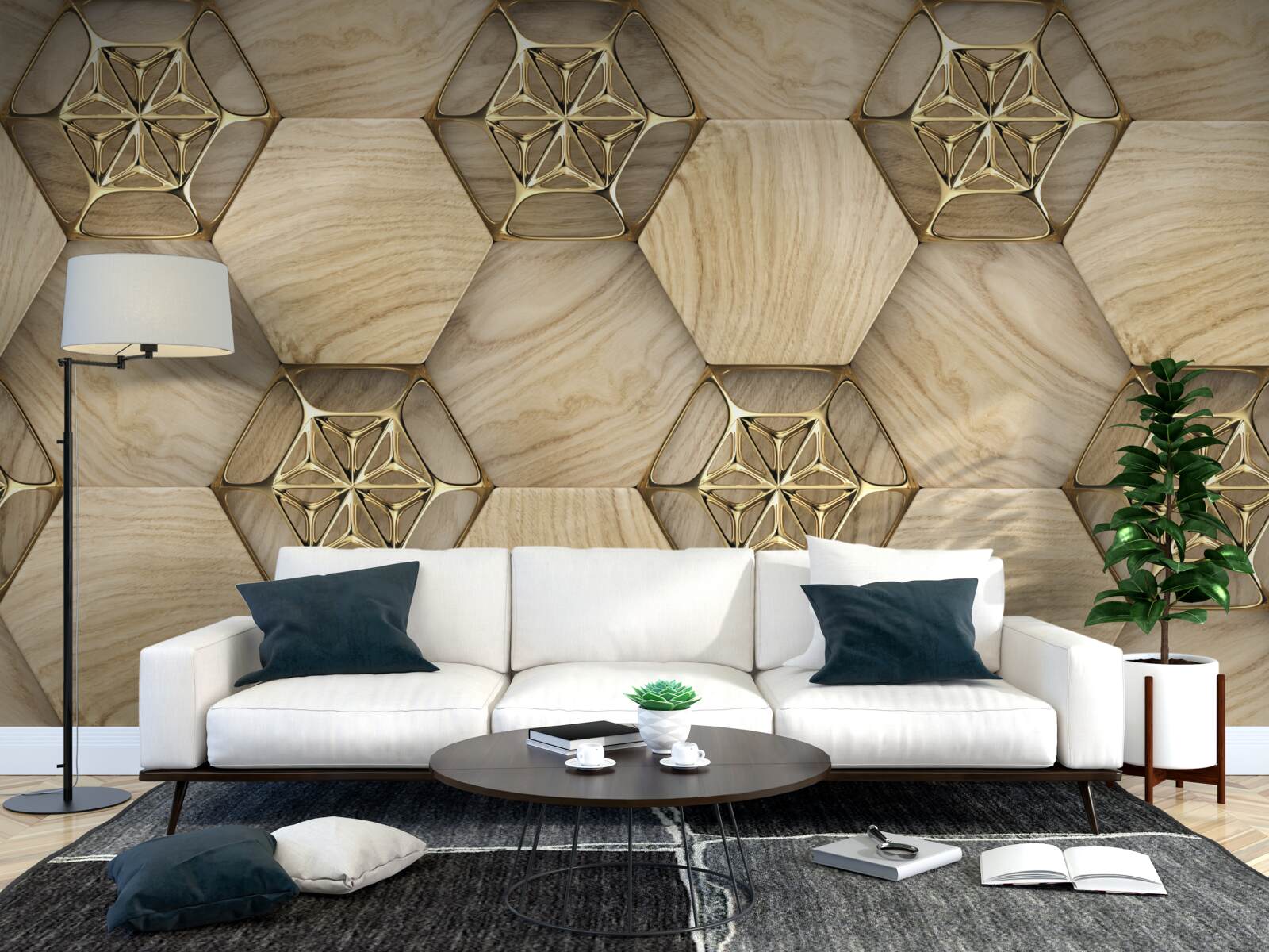 Fototapeta podłoga w abstrakcyjnym stylu