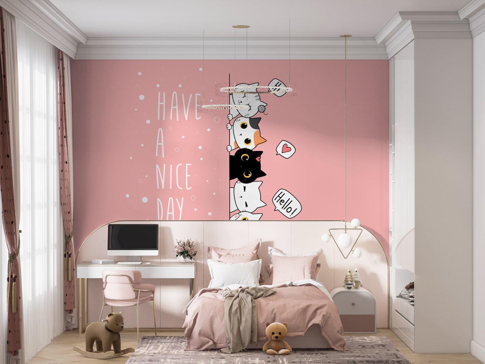 Fototapeta małe koty wychodzą