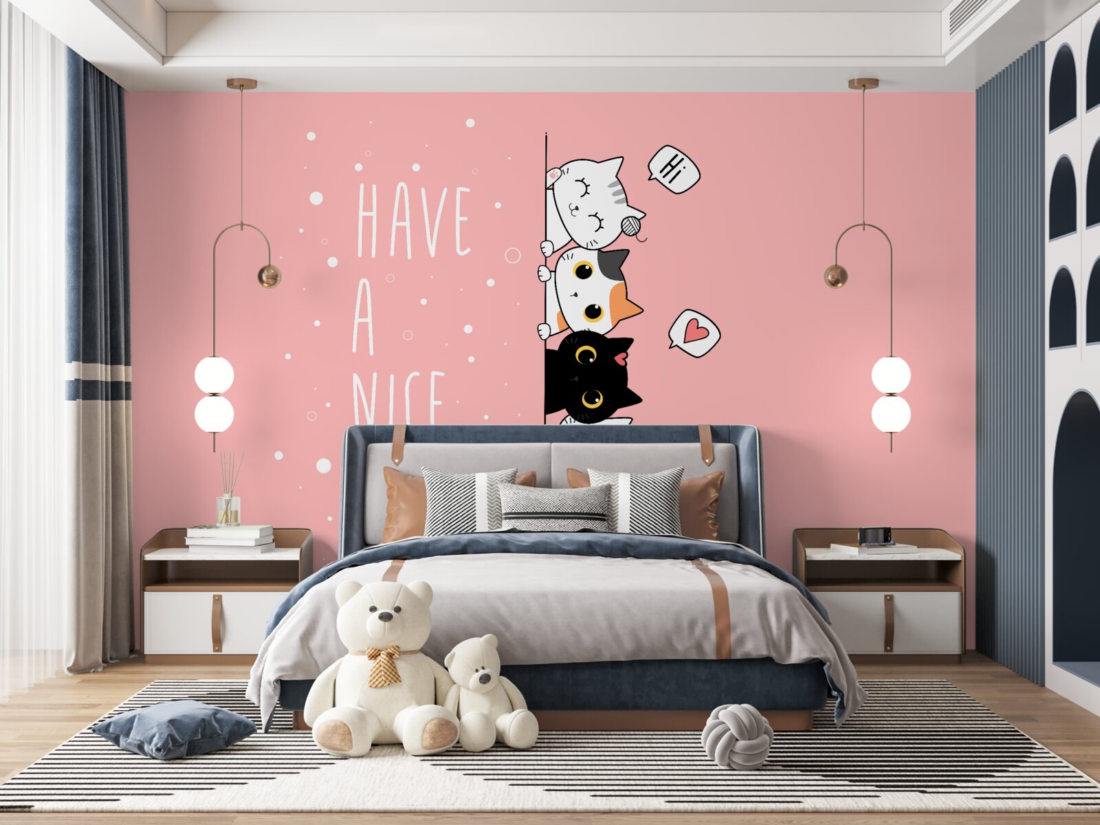 Fototapeta małe koty wychodzą