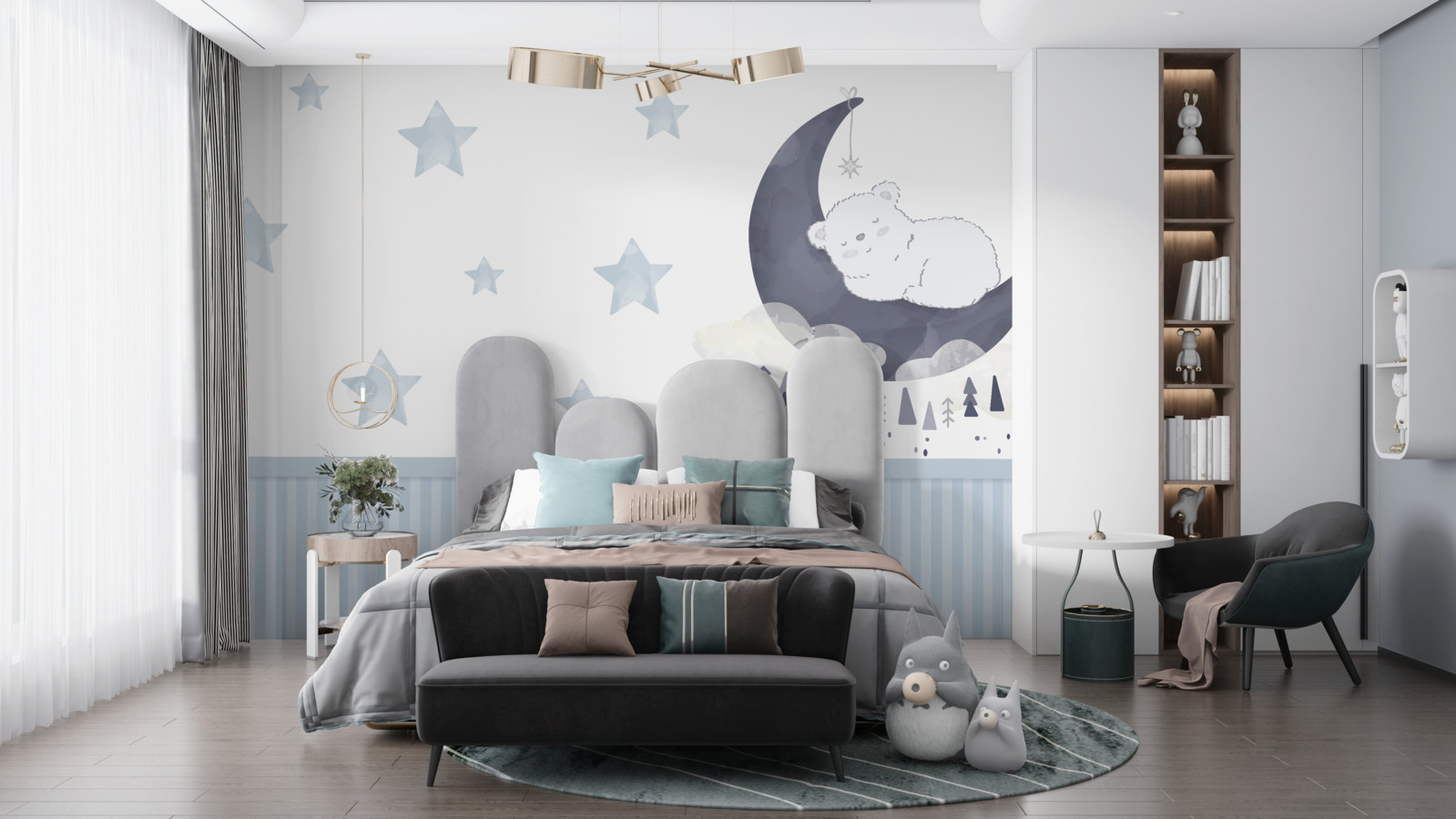 Fototapeta niedźwiedź na satelicie ziemi