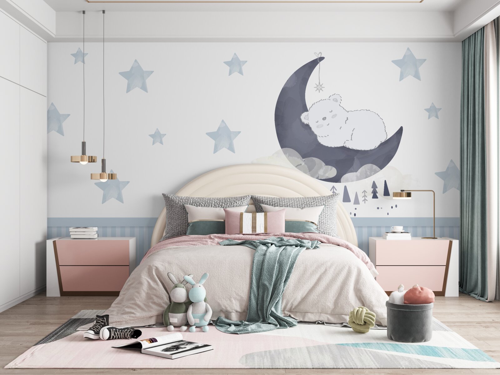 Fototapeta niedźwiedź na satelicie ziemi