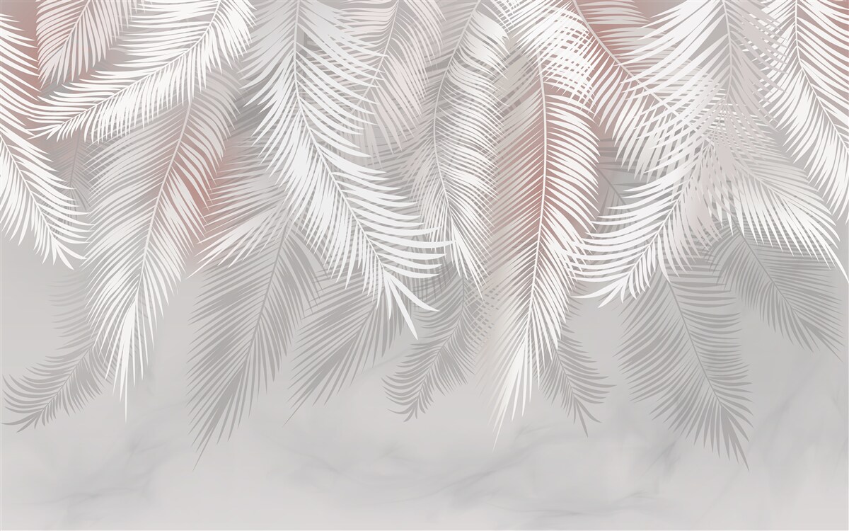 Fototapeta liście białe, kruche i delikatne