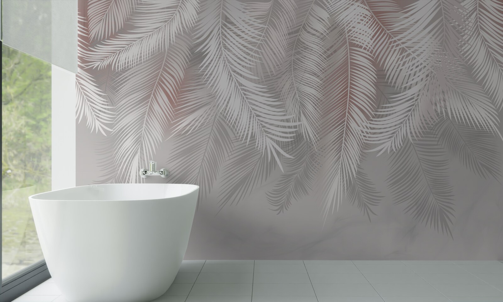 Fototapeta liście białe, kruche i delikatne