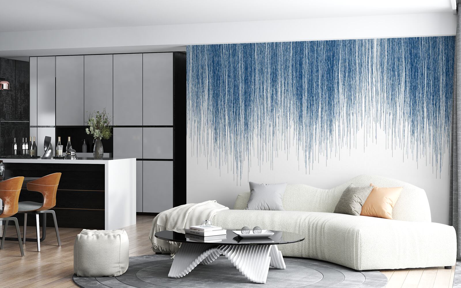 Fototapeta nieznaczny niebieski dźwięk