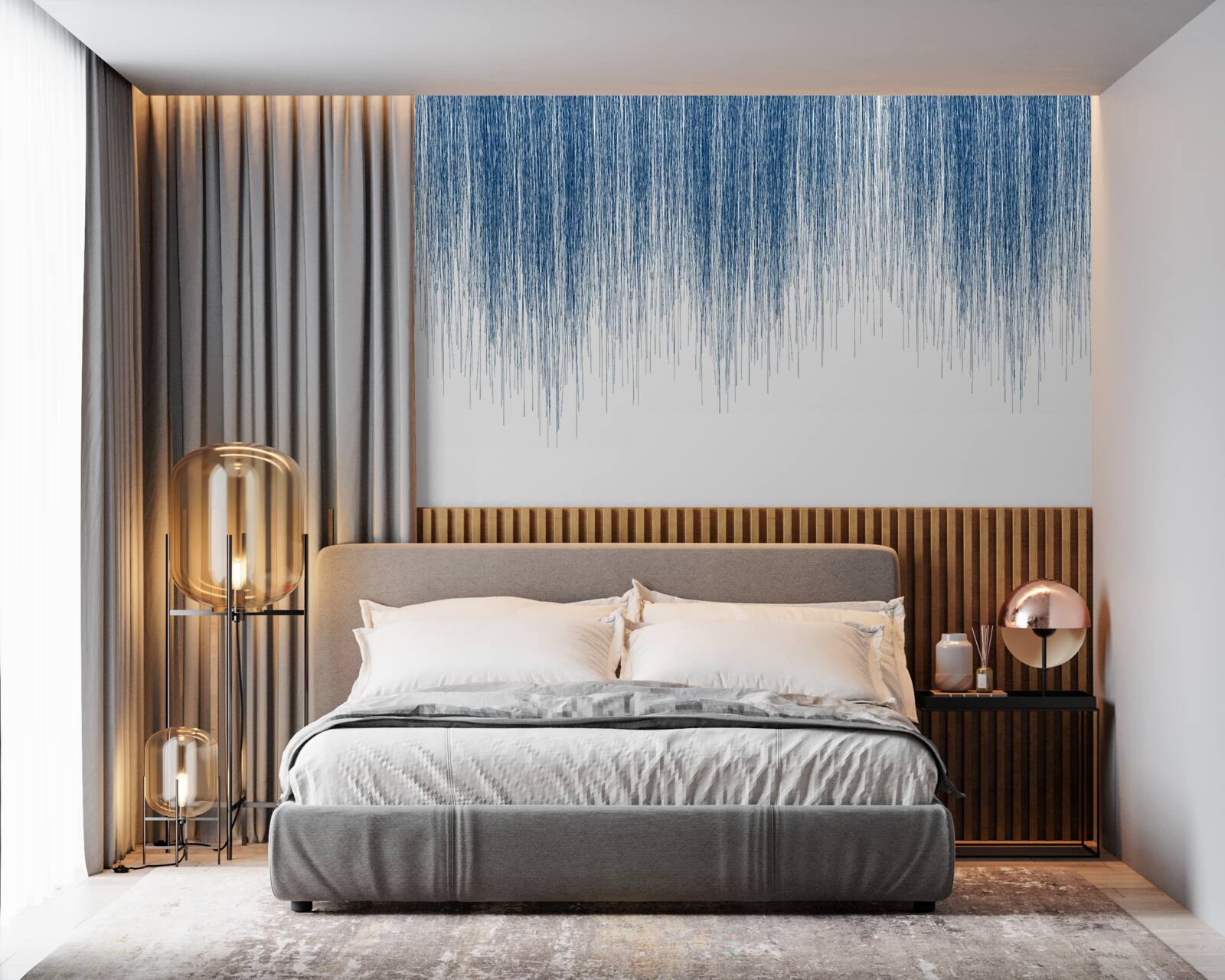 Fototapeta nieznaczny niebieski dźwięk