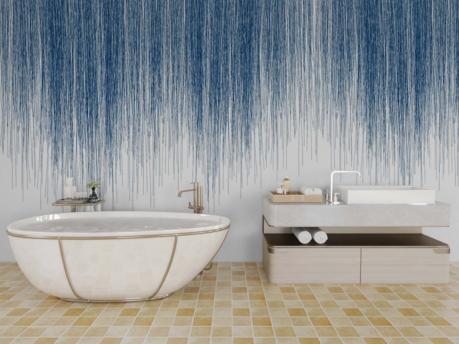 Fototapeta nieznaczny niebieski dźwięk