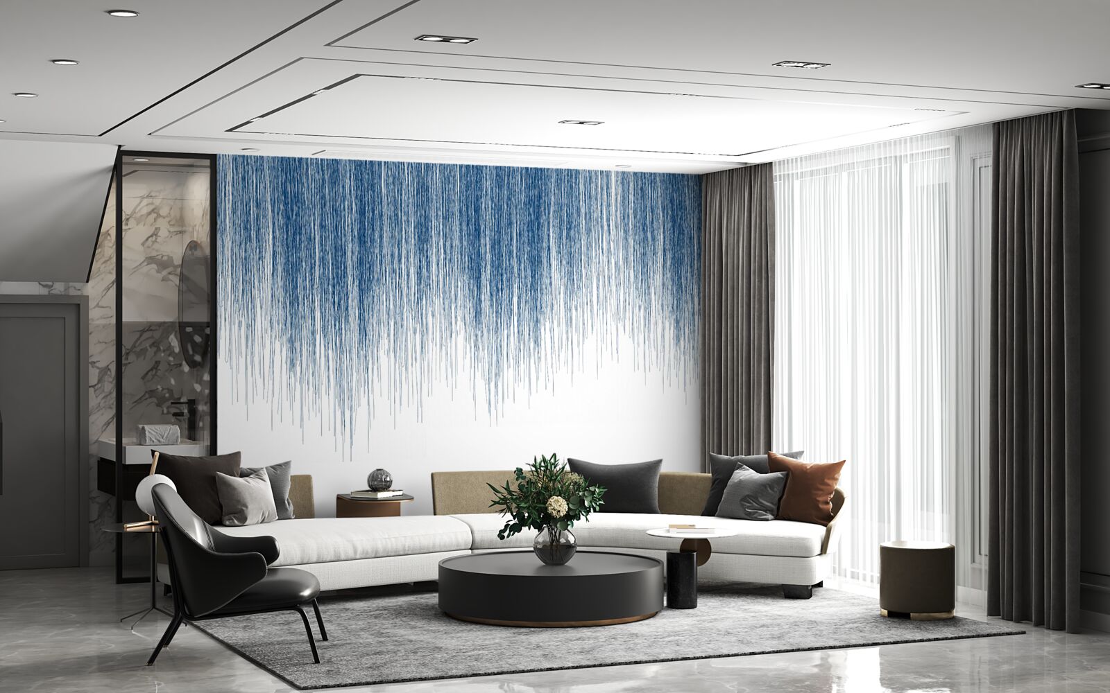 Fototapeta nieznaczny niebieski dźwięk