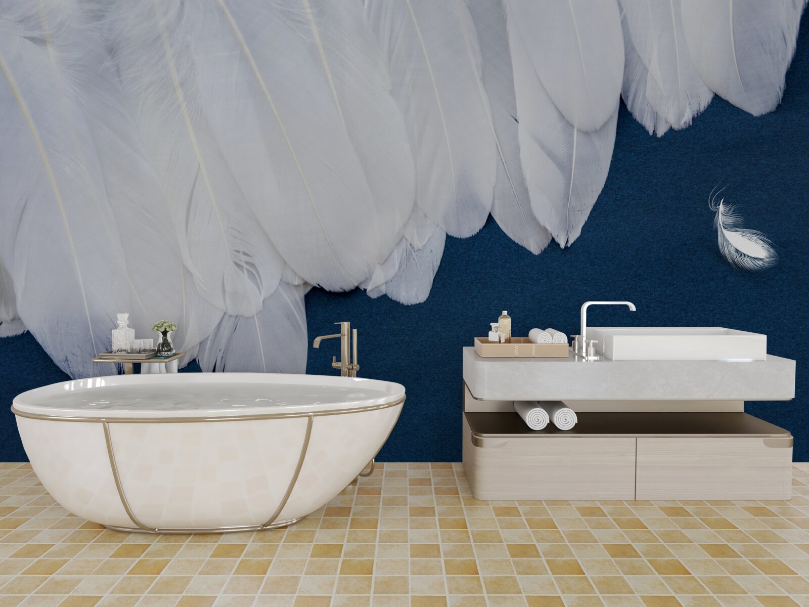 Fototapeta lekki delikatny puch